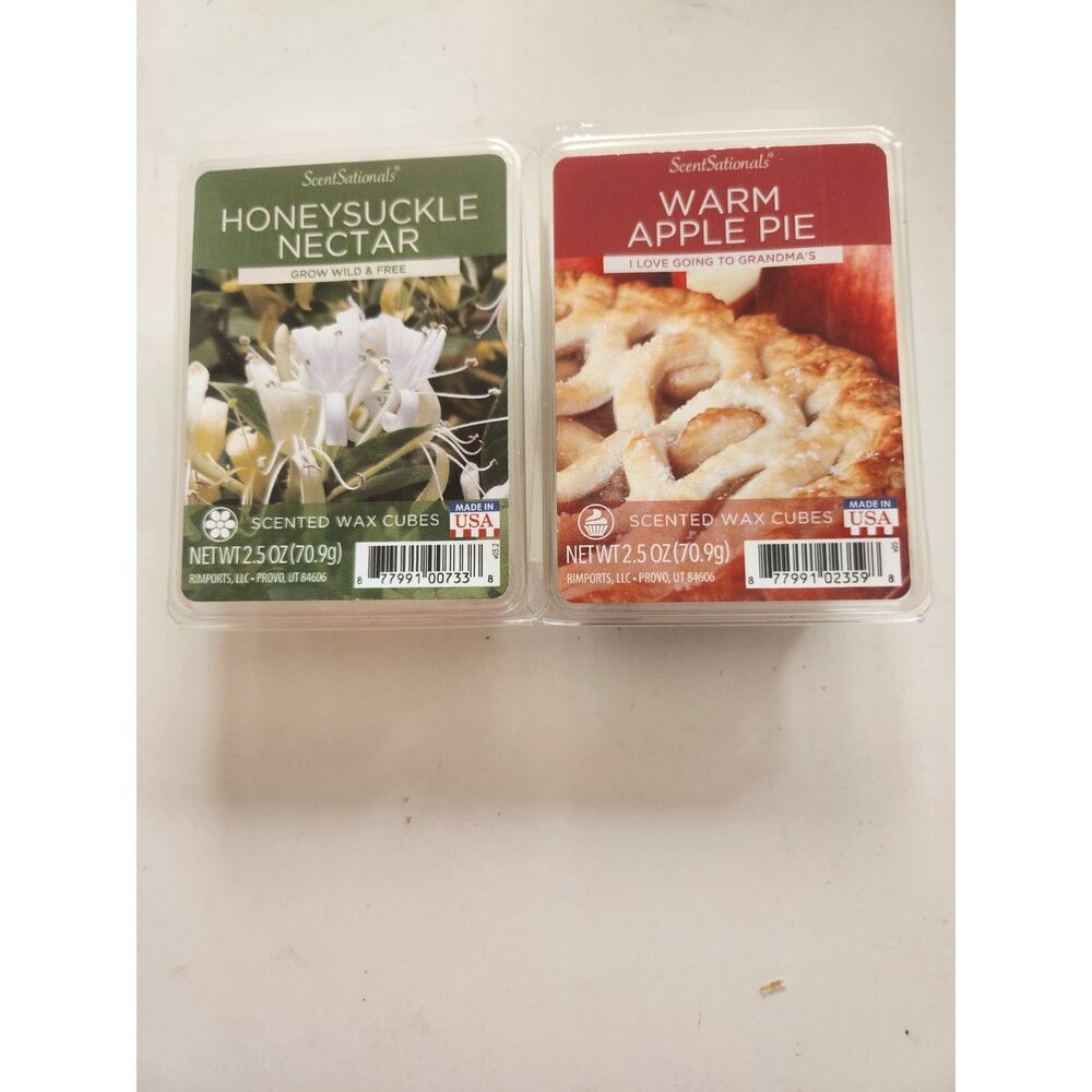 2 packages of ScentSational scented wax cubes B8
